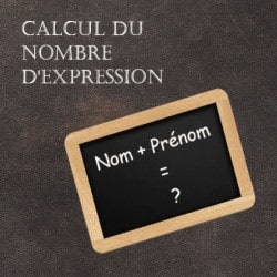 calcul nombre d'expression numerologie